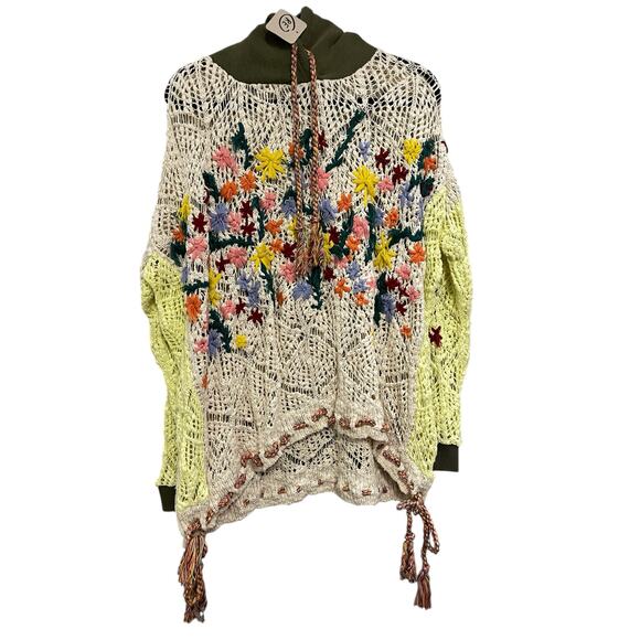 Free People Wild Meadow Crochet Pullover Sweater - Picture 3 of 5